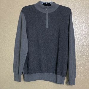 Brooks Brothers Gray Cotton/Cashmere Sweater XXL